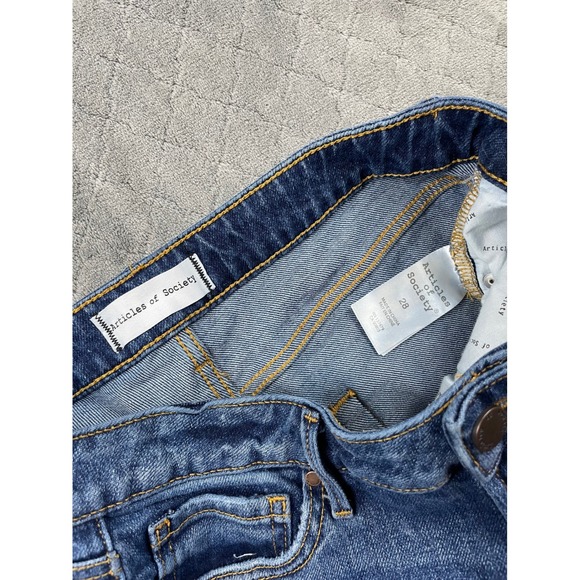 Articles of Society High Rise Wide Leg Jeans Medium Wash Size 28 - Picture 7 of 9